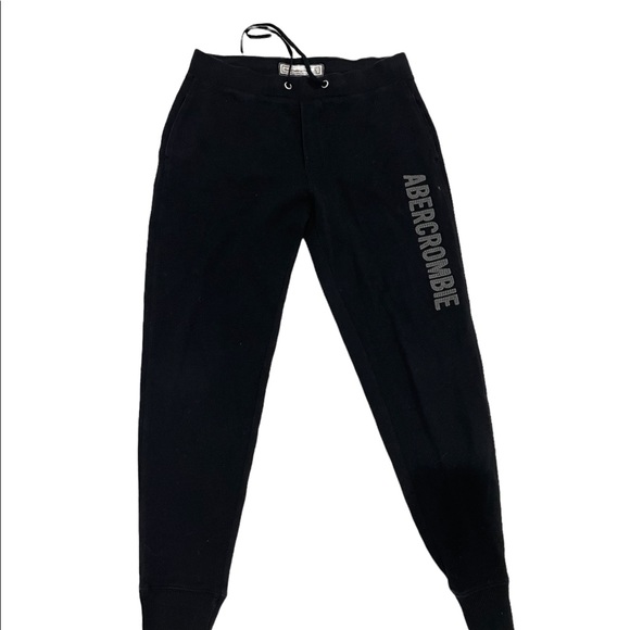Black Abercrombie joggers - Picture 1 of 3